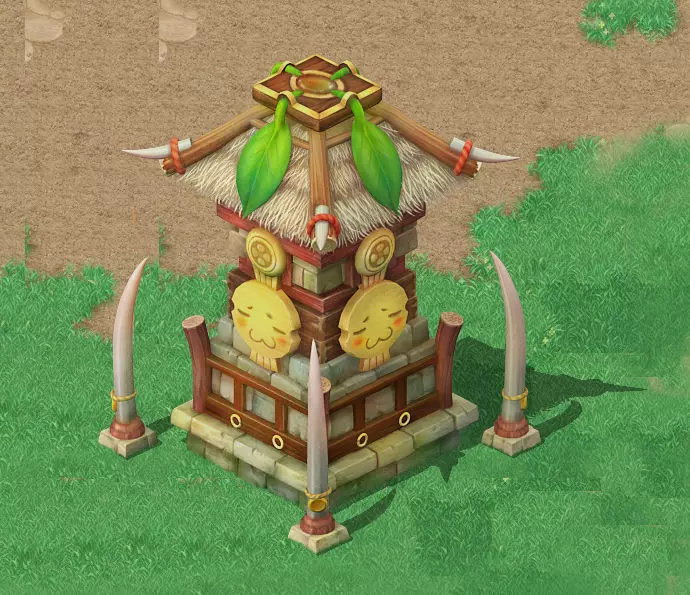 Cartoon World - Shaman Prophet God Tower 04 3D model_0