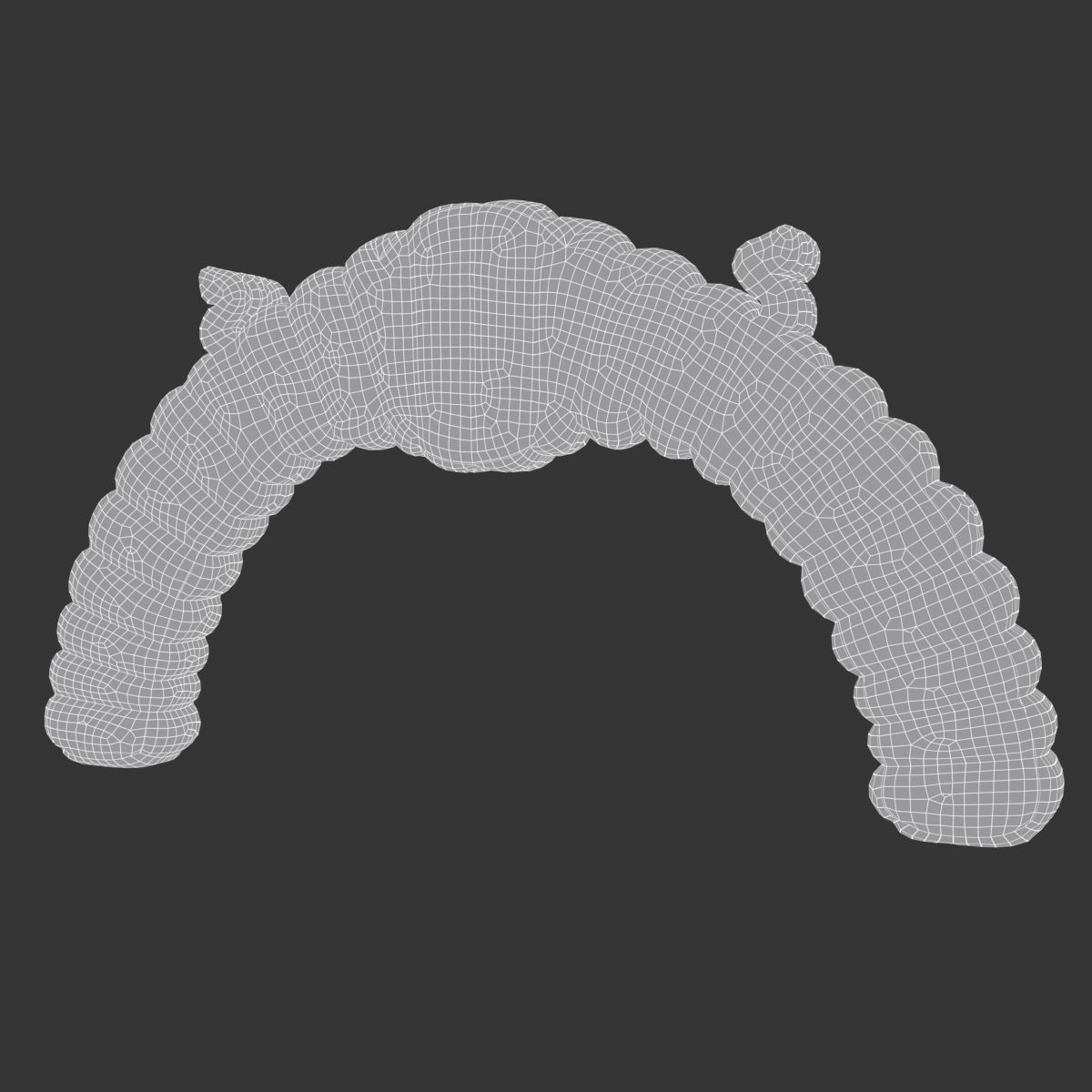 Red Bull Inflatable Arch Low-poly 3D model_3