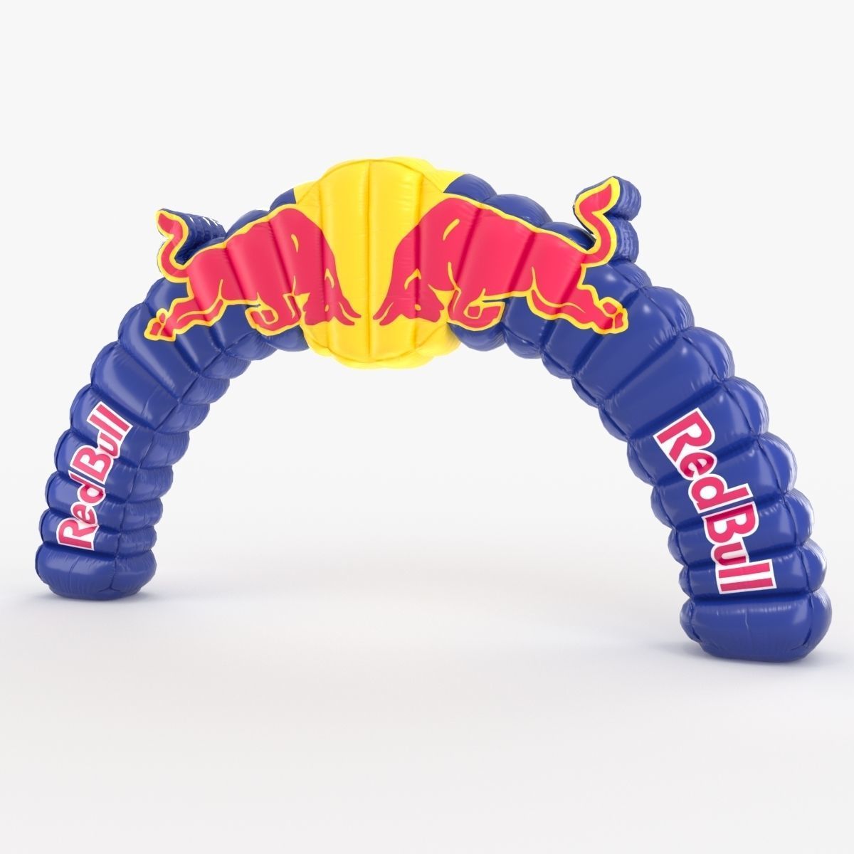 Red Bull Inflatable Arch Low-poly 3D model_2