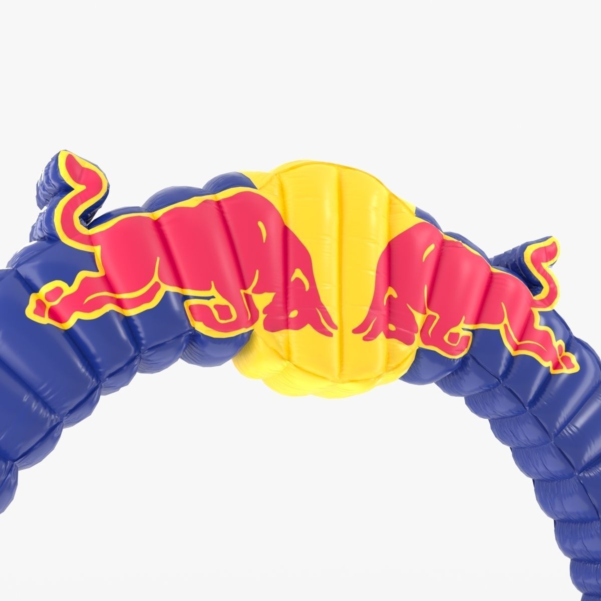 Red Bull Inflatable Arch Low-poly 3D model_10