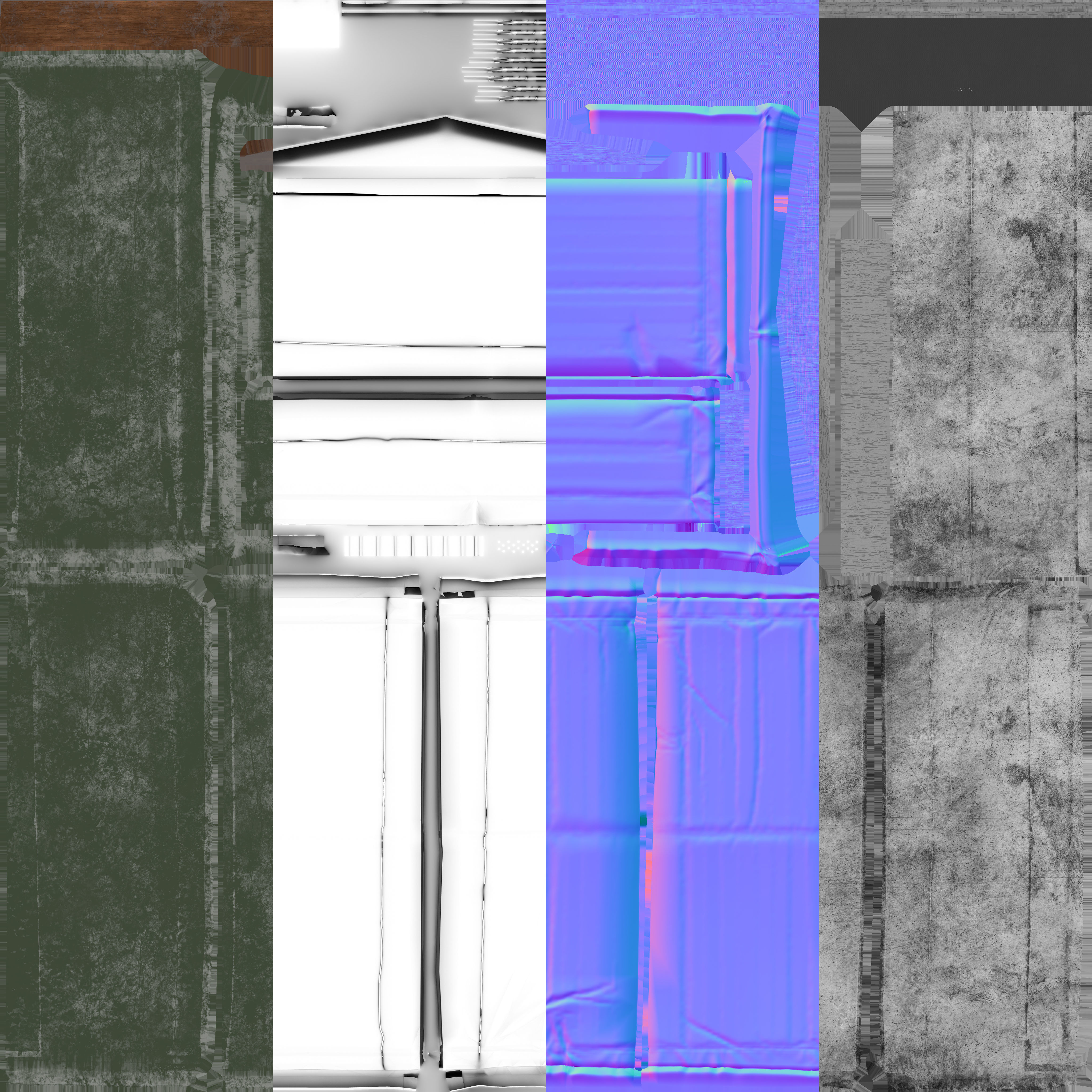 Industrial Barge A 3D model_6