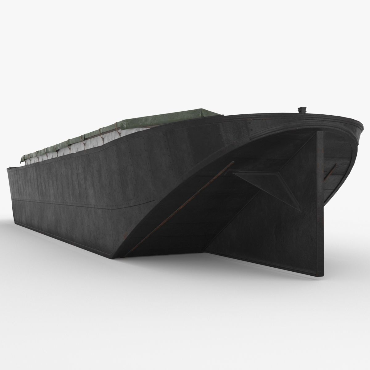 Industrial Barge A 3D model_2