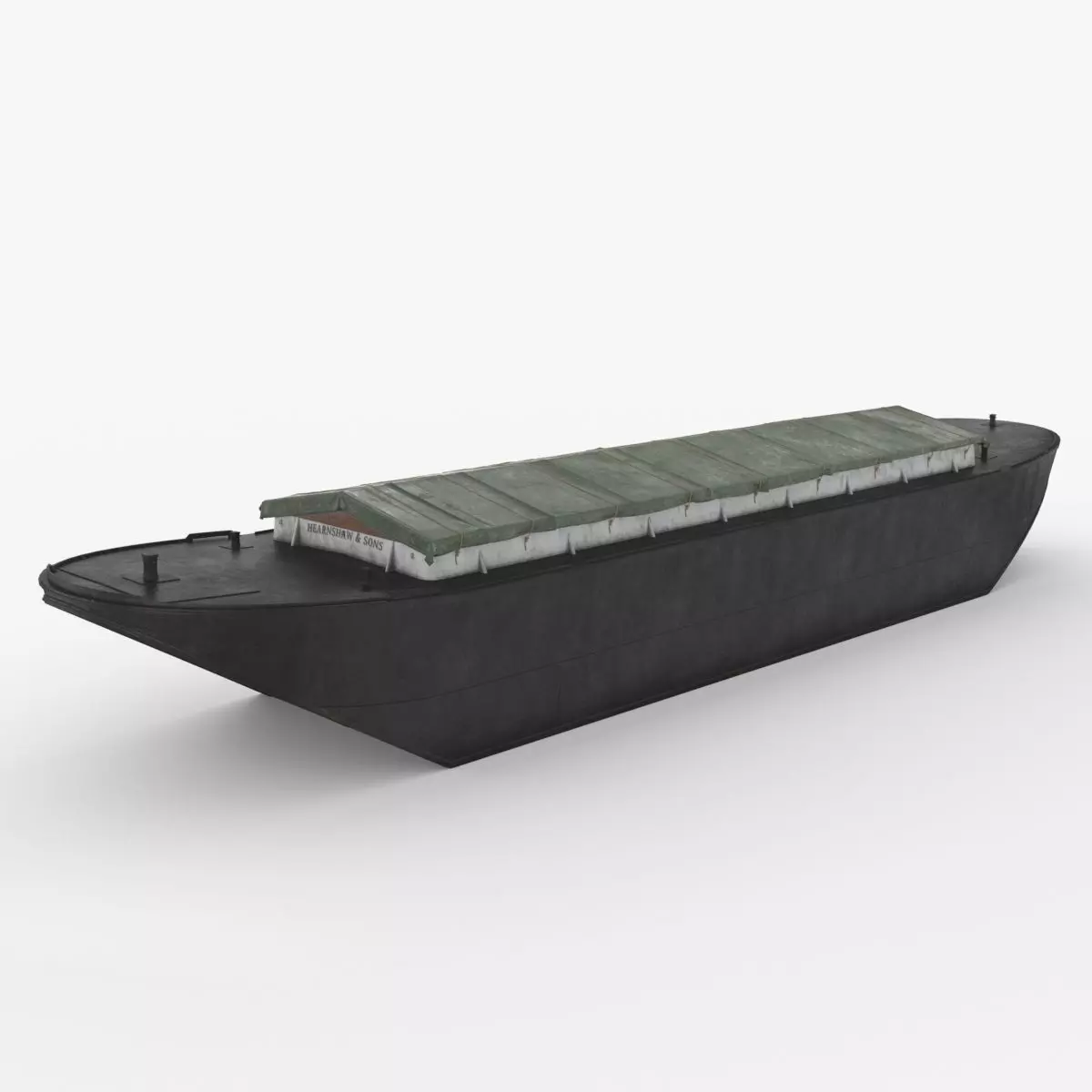 Industrial Barge A 3D model_0