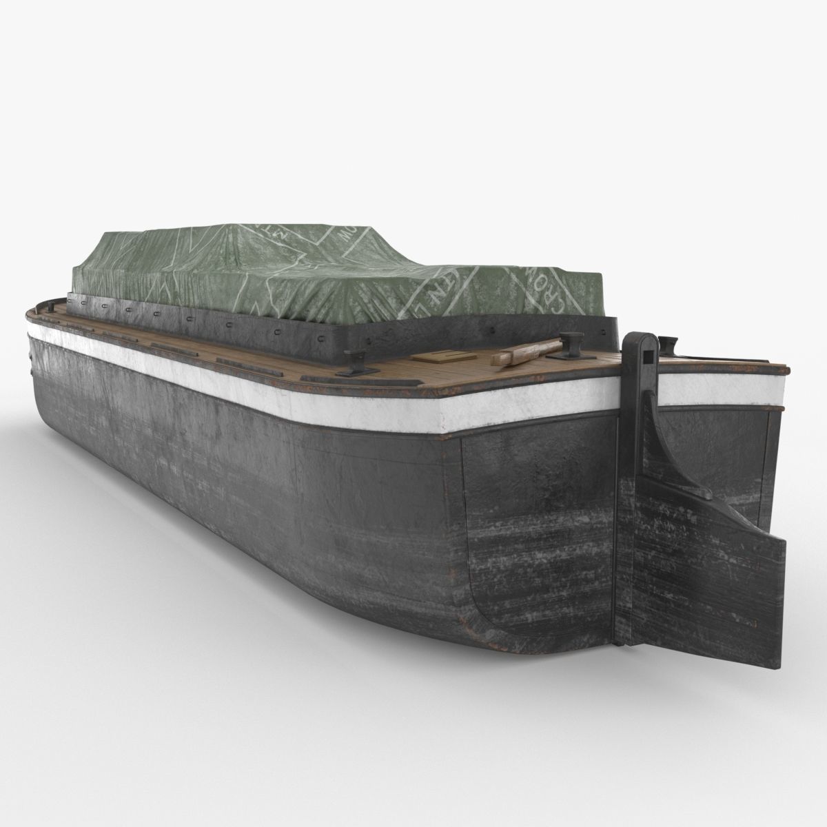 Industrial Barge B 3D model_2
