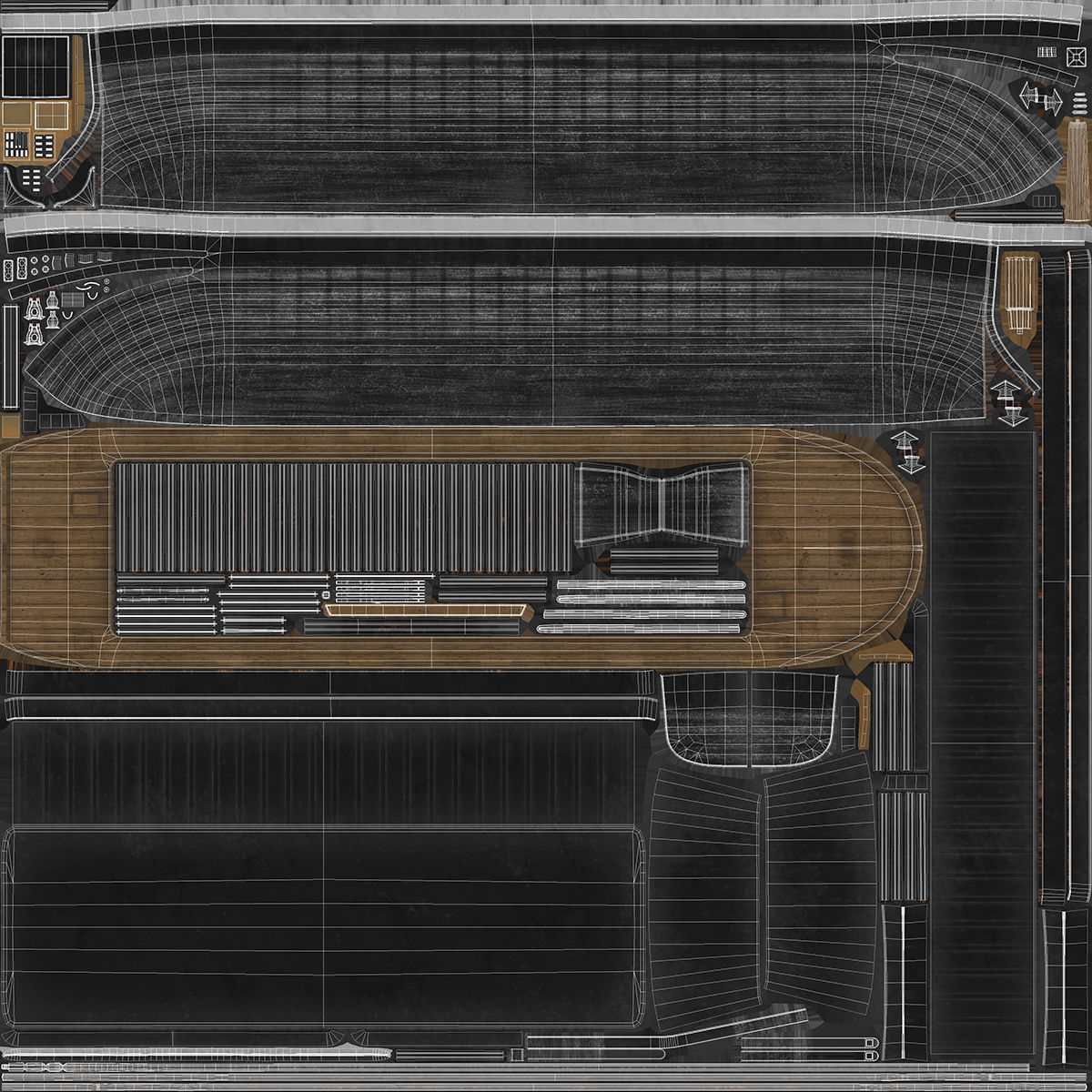 Industrial Barge B 3D model_11