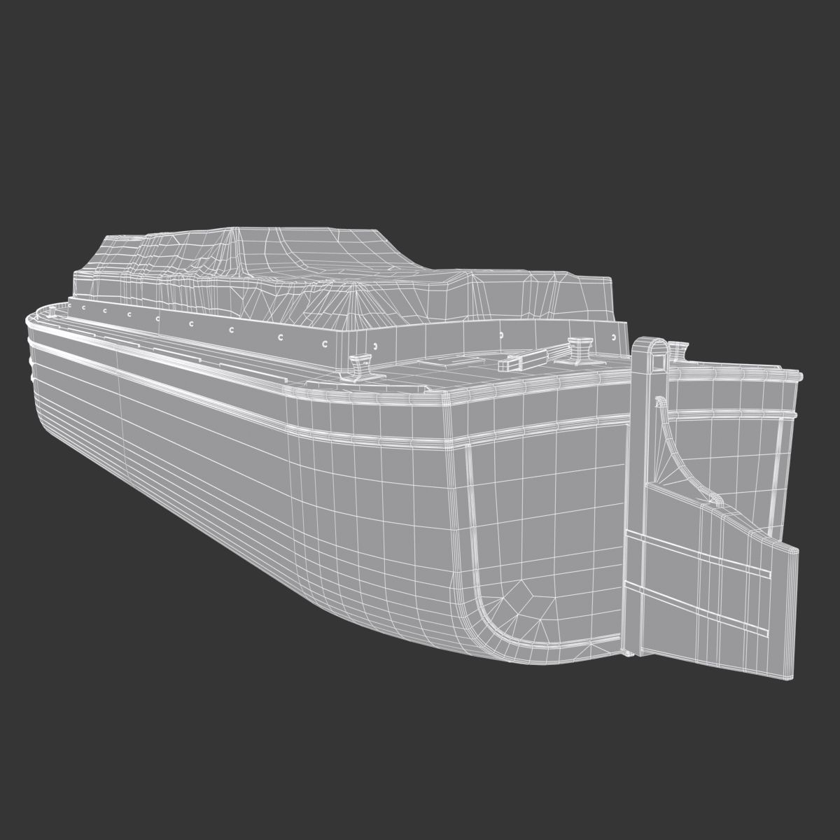 Industrial Barge B 3D model_3