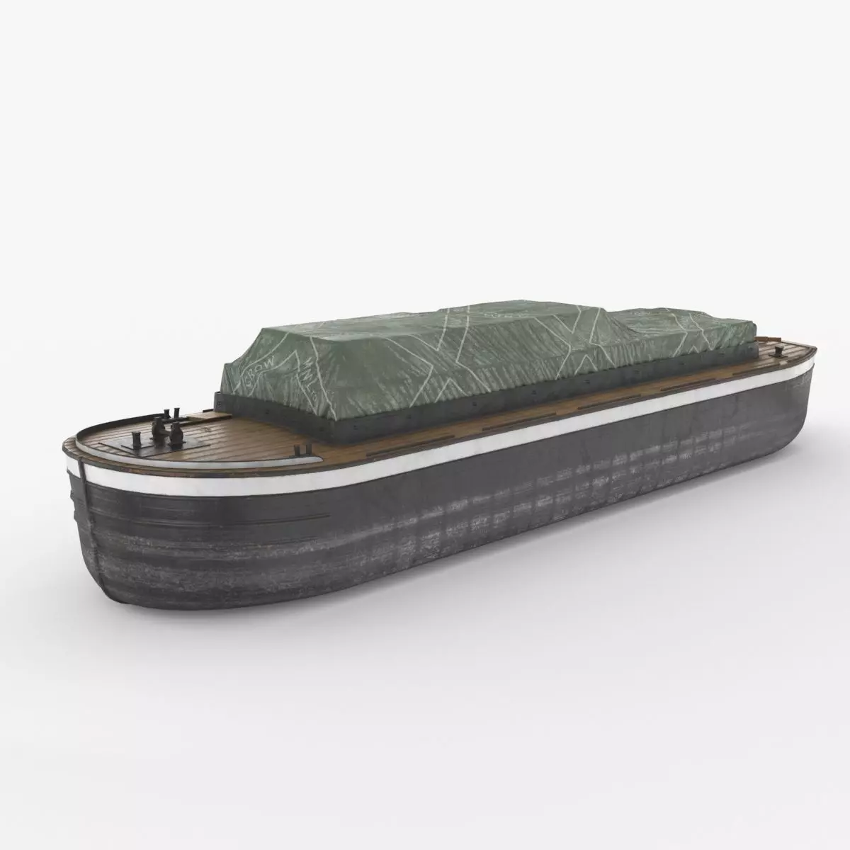 Industrial Barge B 3D model_0