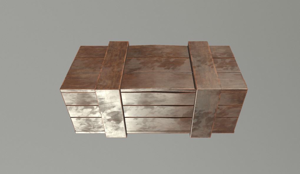 Wooden Crate 1 game ready 3d model Low-poly 3D model Free low-poly 3D model_2