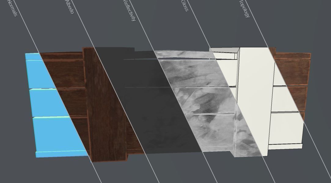 Wooden Crate 1 game ready 3d model Low-poly 3D model Free low-poly 3D model_3