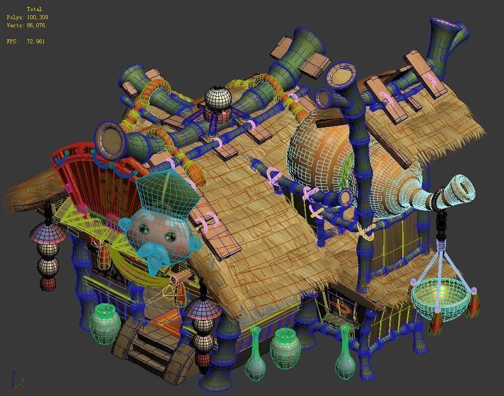 Cartoon World - Drugstore 3D model_2