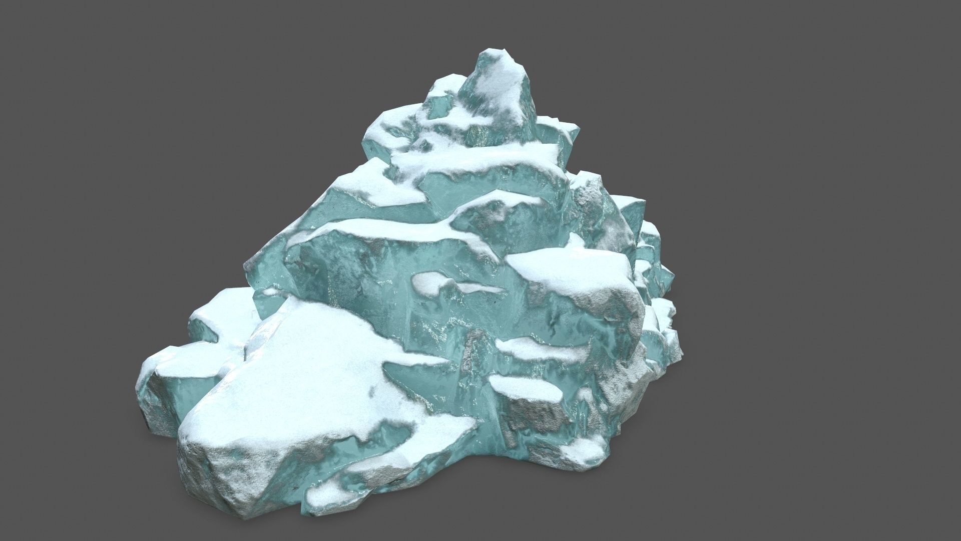 ice set 3 iceberg Low-poly 3D model_31