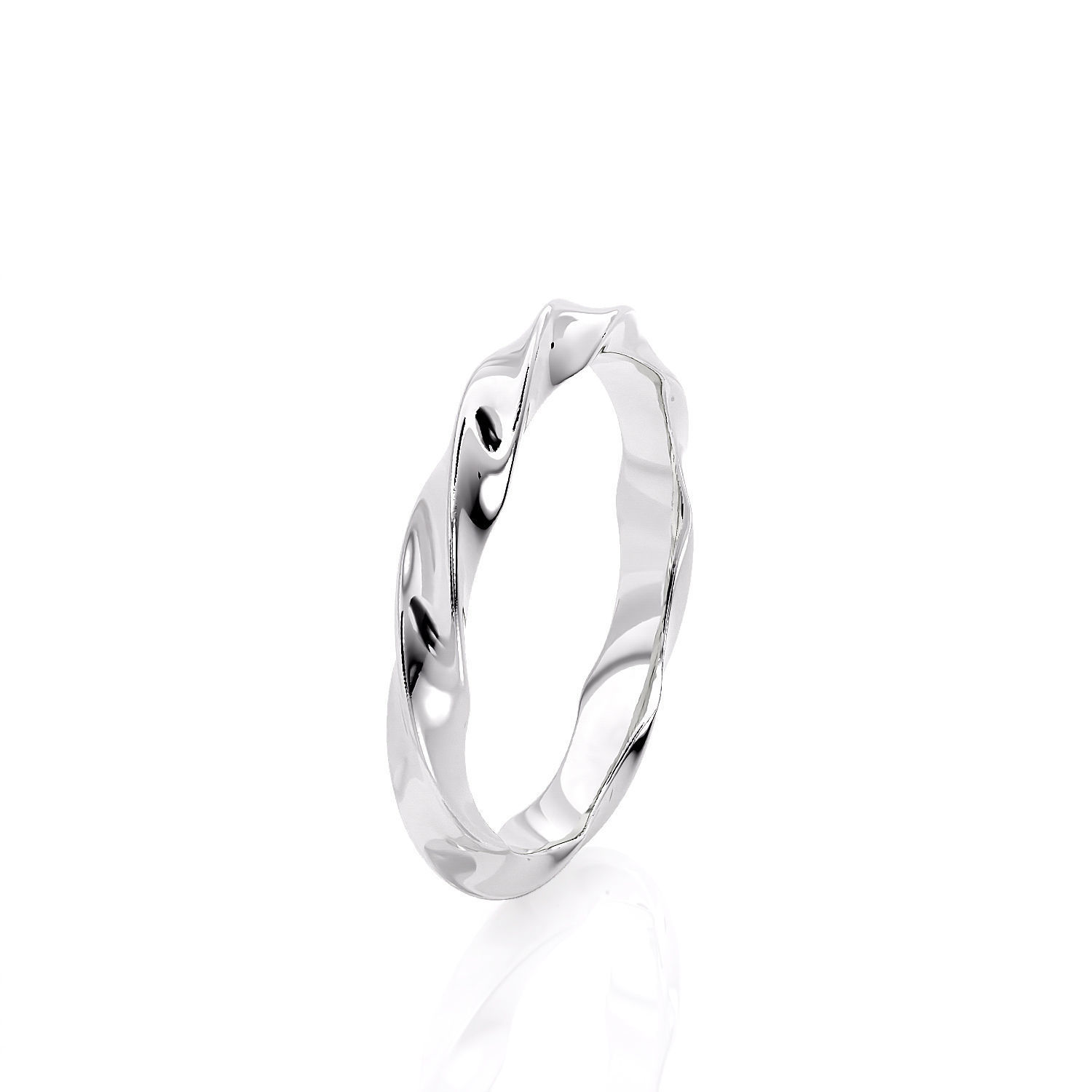 Band ring spiralle 3D print model_10