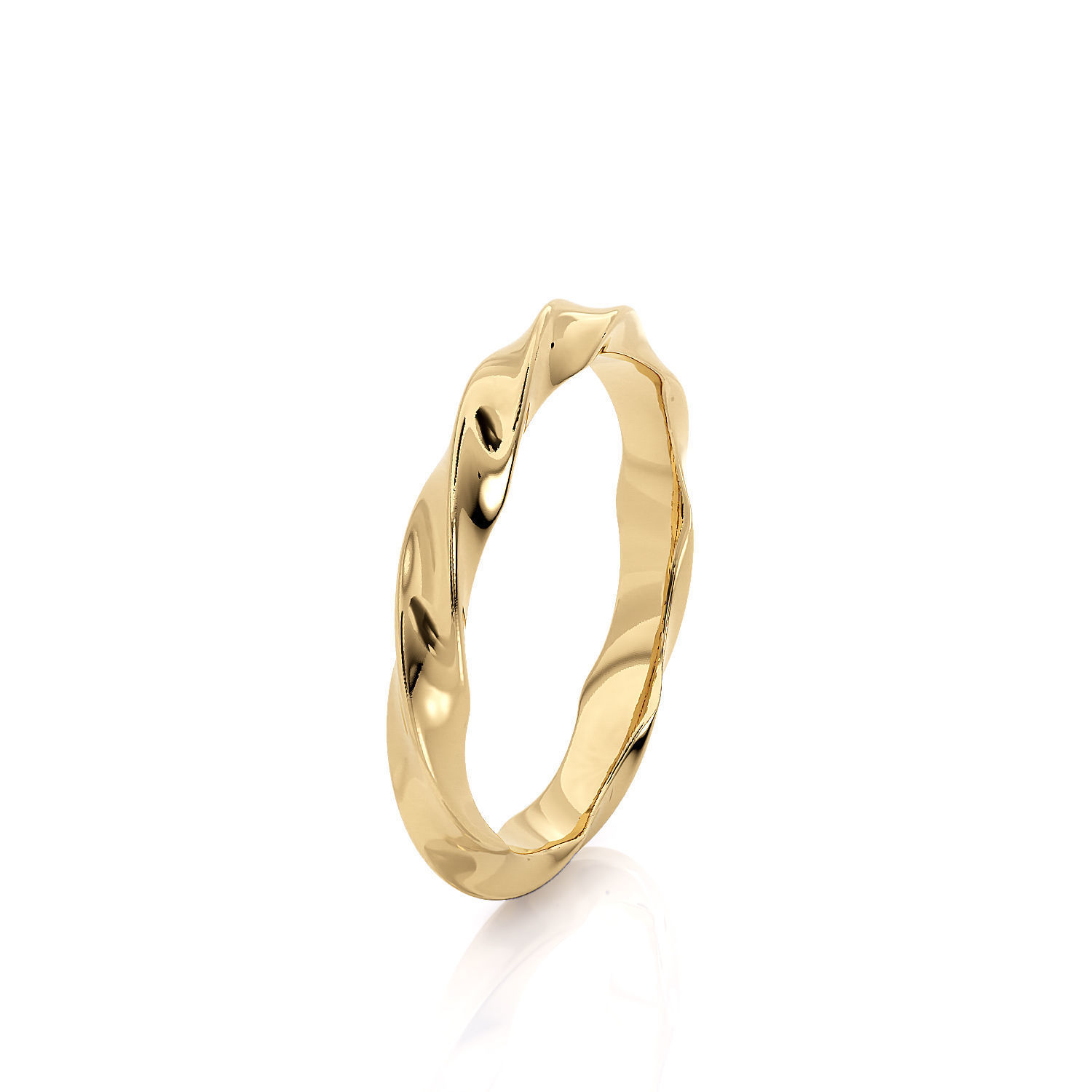 Band ring spiralle 3D print model_11