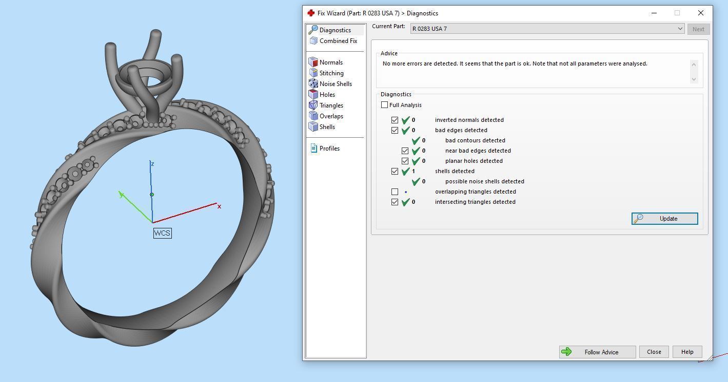 Engagement ring spiralle 05 centr with site stone 3D print model_5