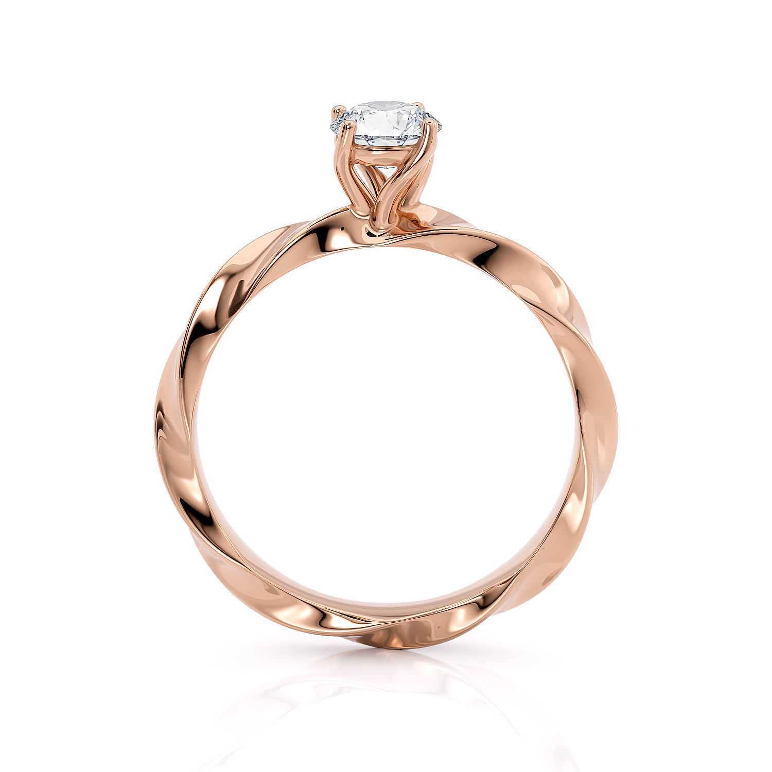 Engagement ring spiralle 05 centr 3D print model_13