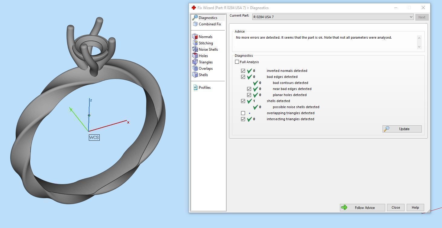 Engagement ring spiralle 05 centr 3D print model_5