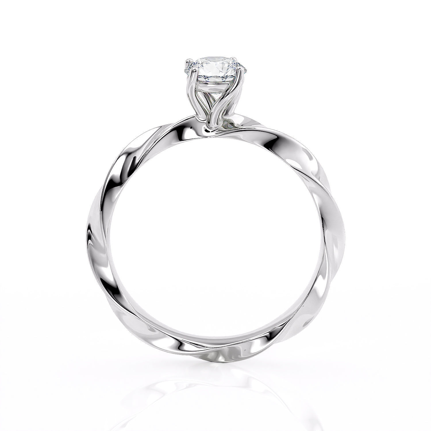 Engagement ring spiralle 05 centr 3D print model_14