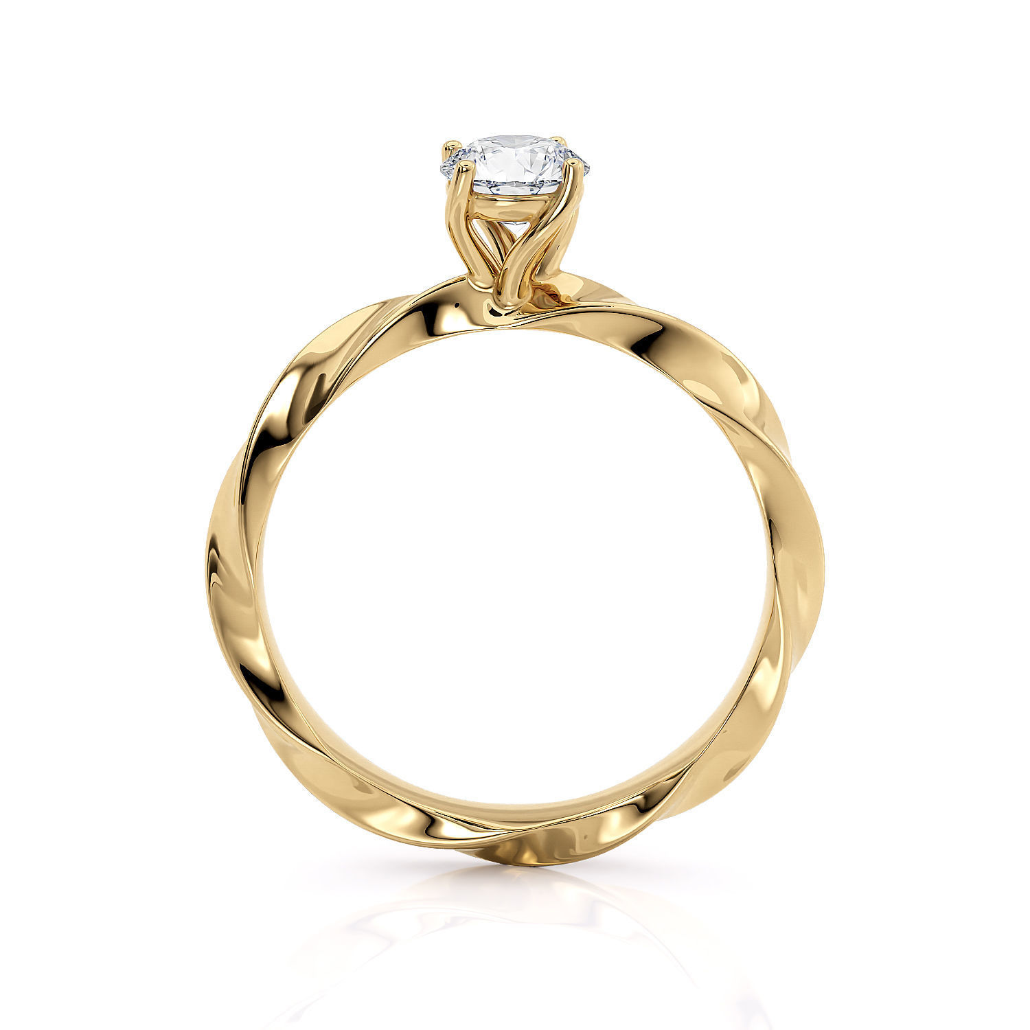 Engagement ring spiralle 05 centr 3D print model_15