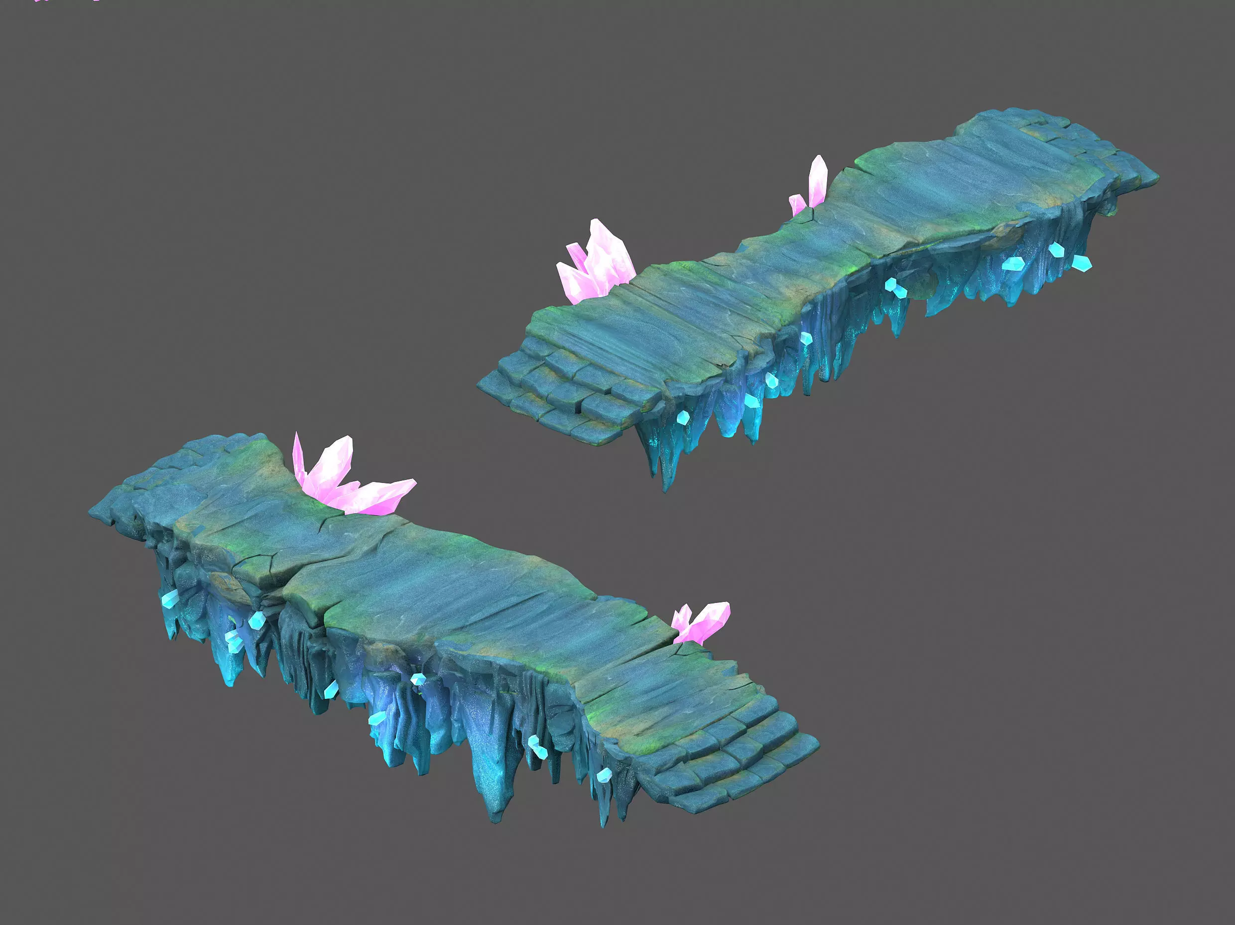 Sky City - Ice and Snow Terrain - Gourd Road 02 3D model_0