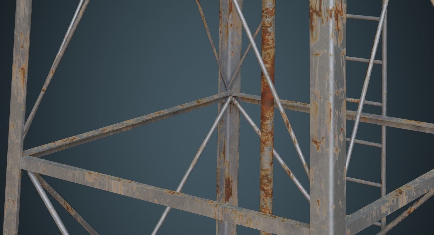 Windmill 1B Low-poly 3D model_6