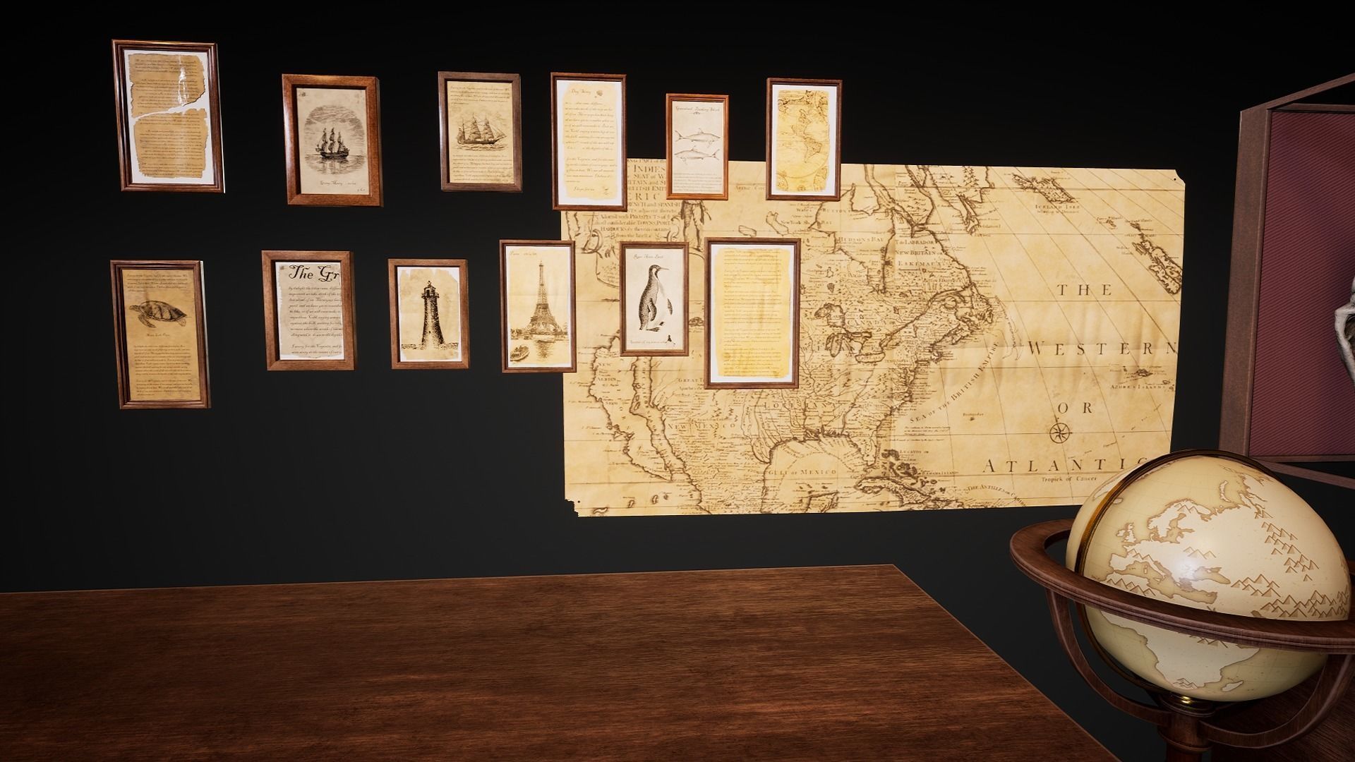 Nautical Study Low-poly 3D model_6