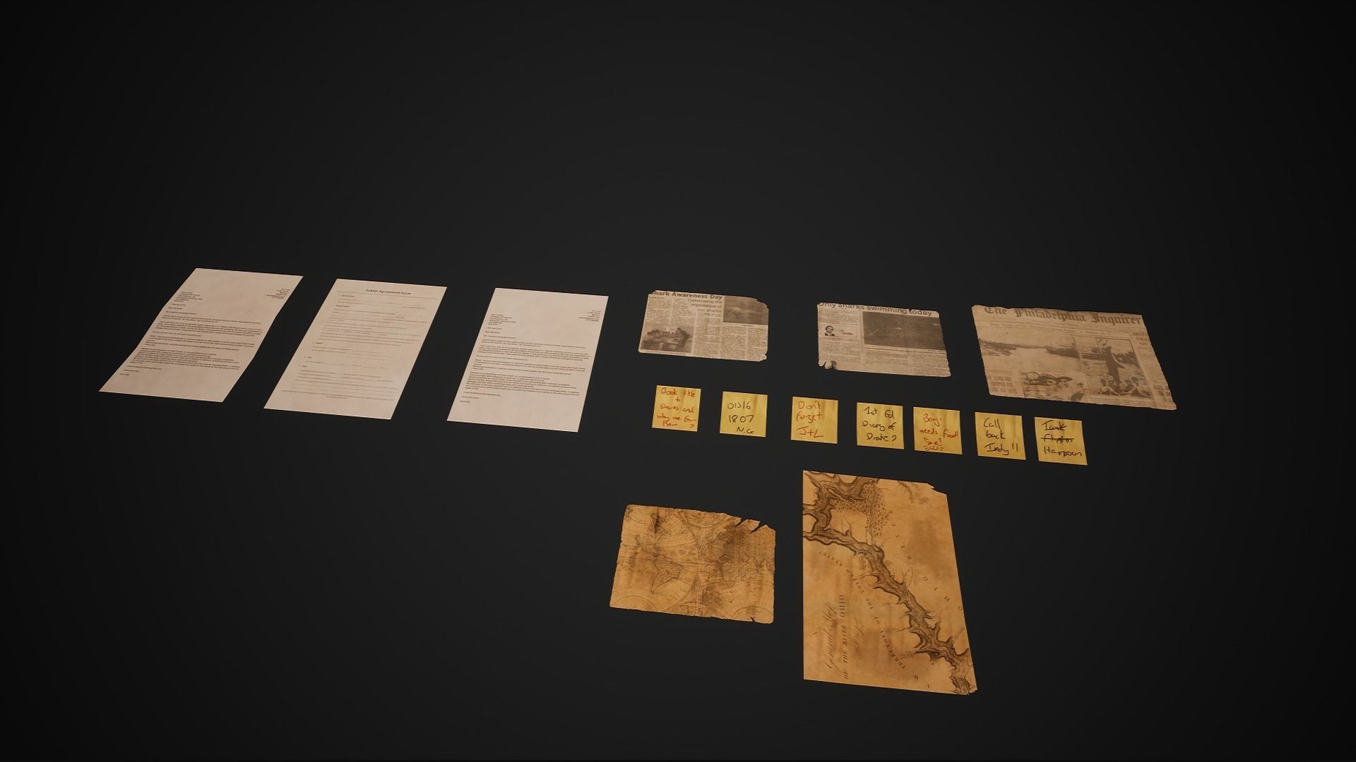 Nautical Study Low-poly 3D model_3