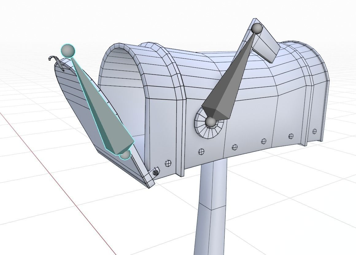 Old Mailboxes Collection Lowpoly _15