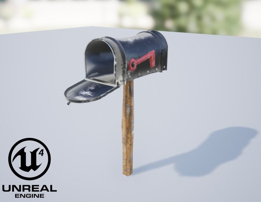 Old Mailboxes Collection Lowpoly _10