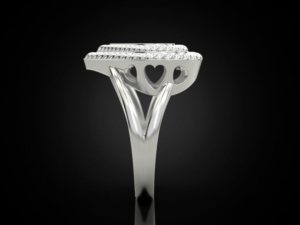 Big Heart Ring 3D print model_14