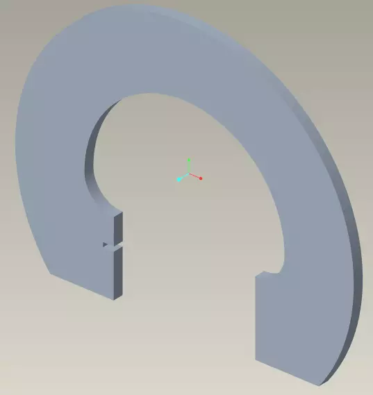 Caliber metal ring with hole in middle 3D print model_0