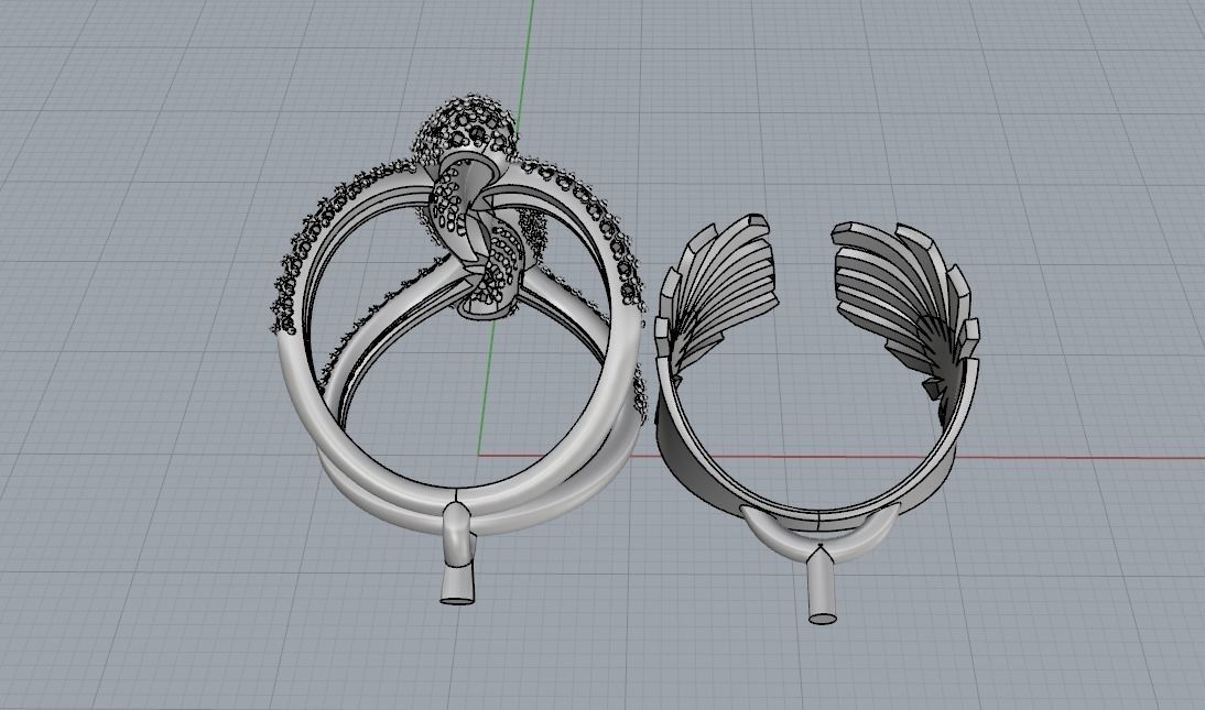 M RINGS N49 3D print model_4
