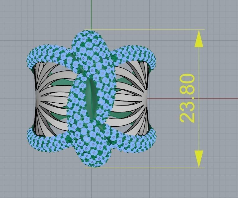 M RINGS N49 3D print model_5