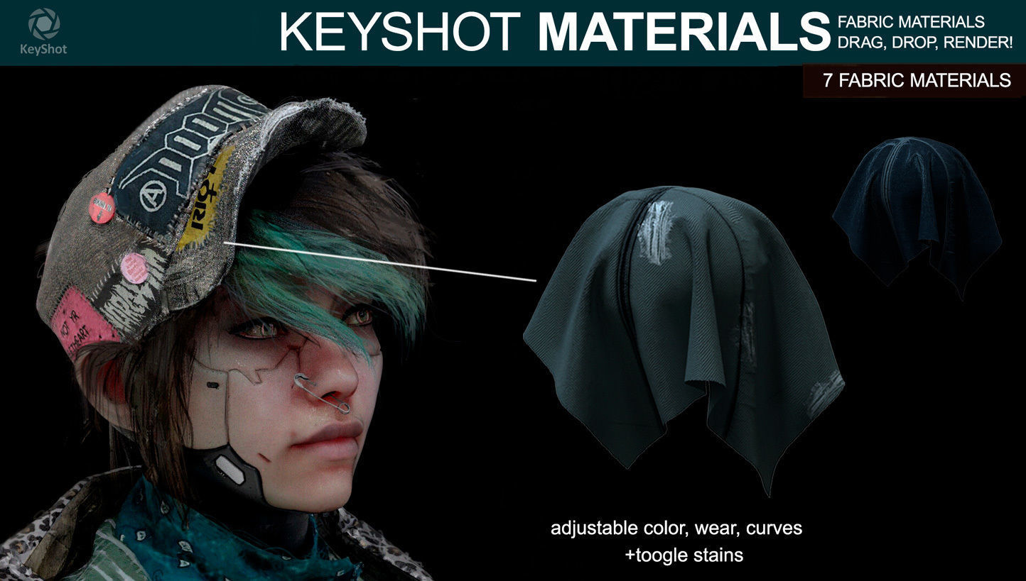 Fabric Materials for Keyshot Texture_3