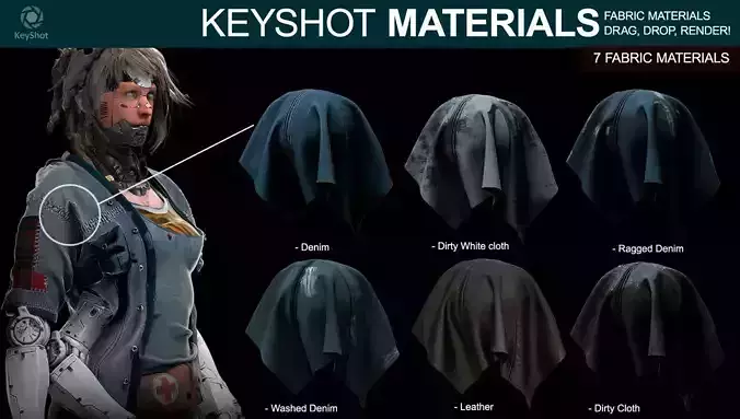 Fabric Materials for Keyshot Texture