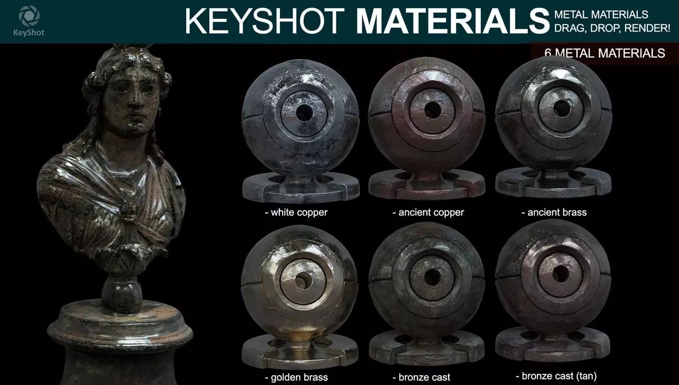 Metal Materials for Keyshot Texture_0
