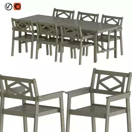 BONDHOLMEN table and chairs set 1