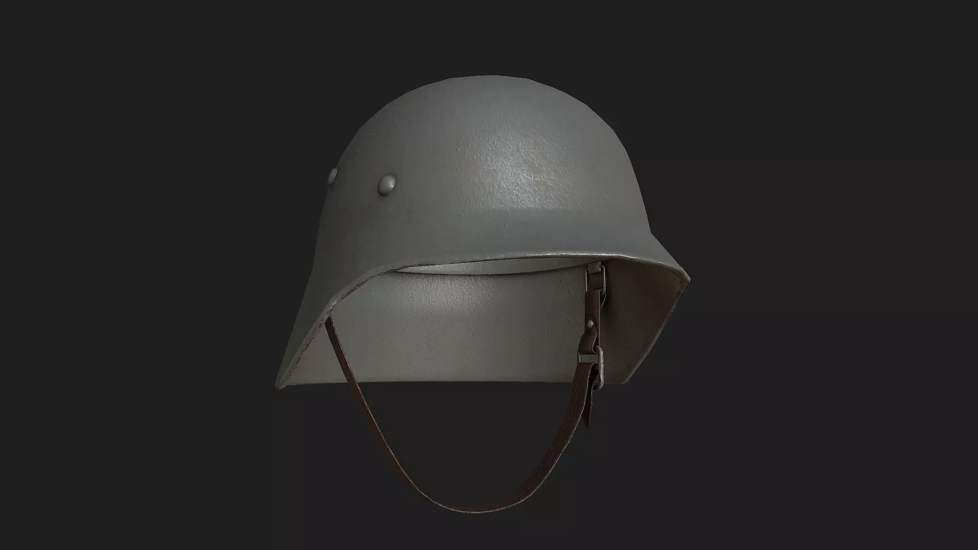 Military Helmet Low-poly 3D model_0