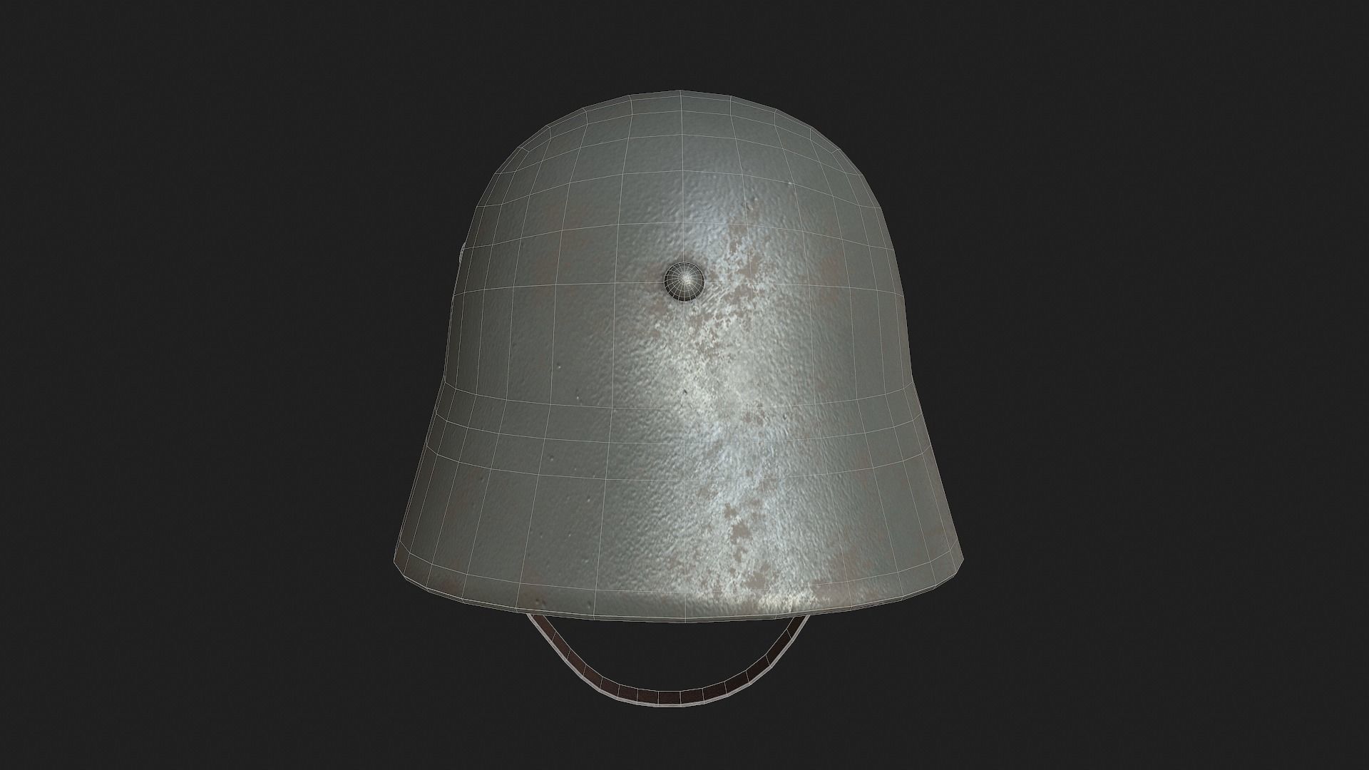 Military Helmet Low-poly 3D model_10