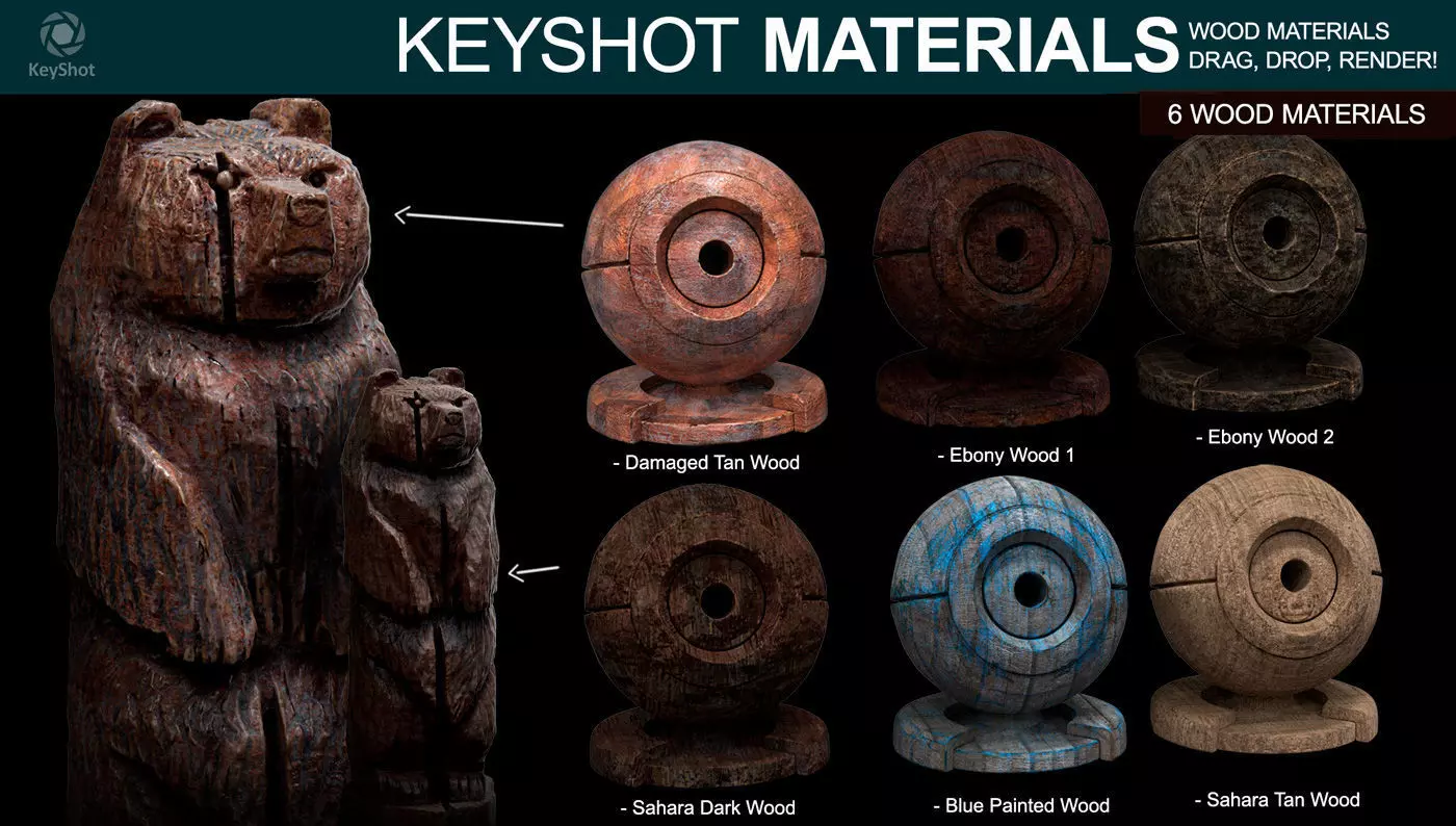 Wood Materials for Keyshot Texture_0