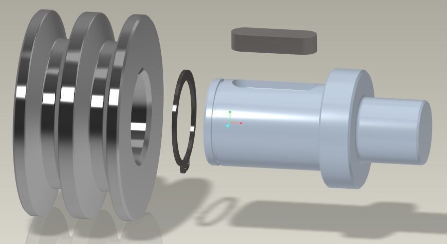 Shaft joint 3D print model_1