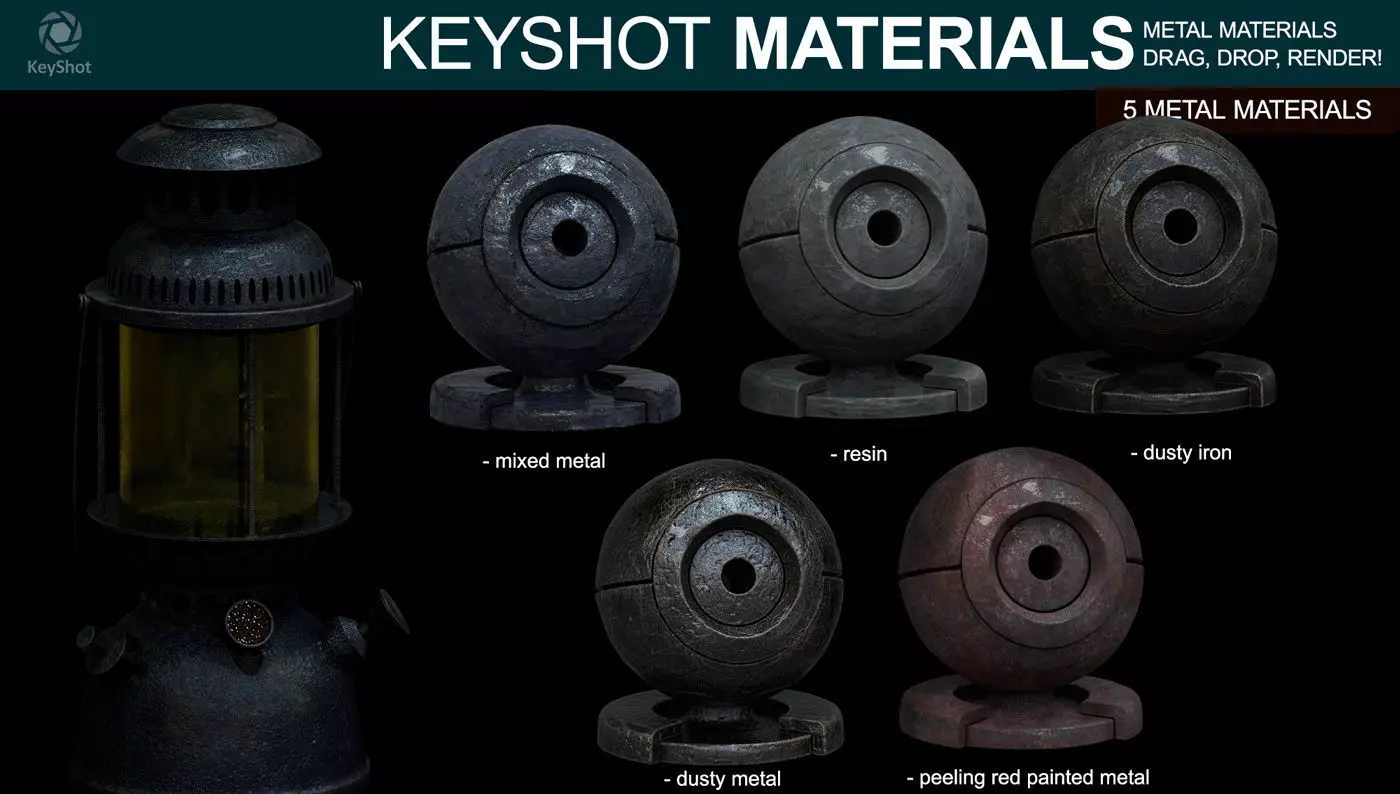 Metal Materials for Keyshot - Part 3 Texture_0
