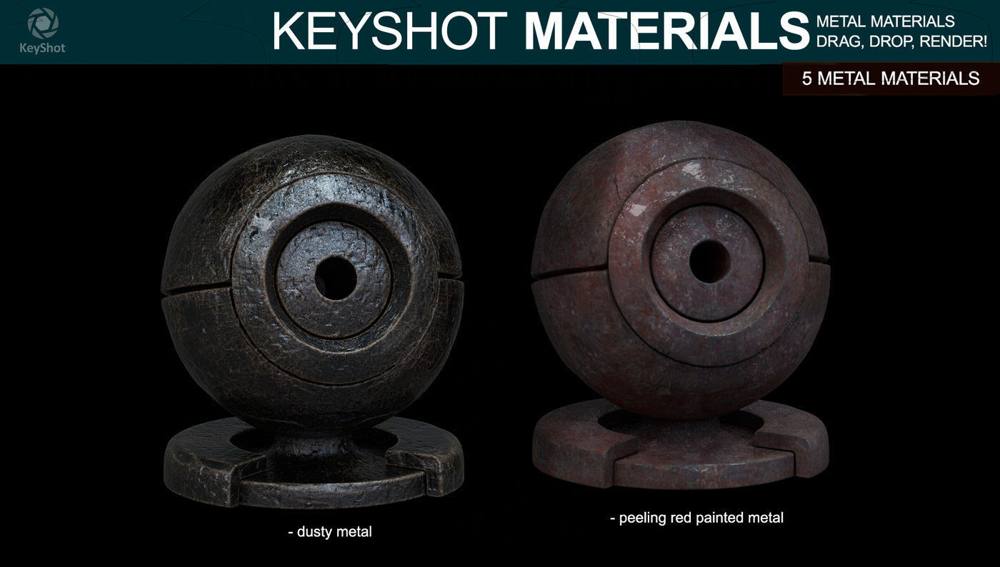 Metal Materials for Keyshot - Part 3 Texture_1
