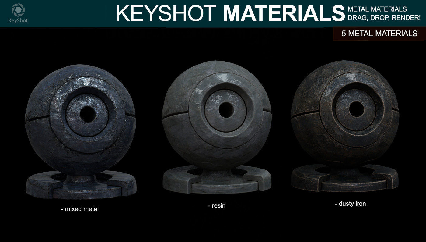 Metal Materials for Keyshot - Part 3 Texture_2