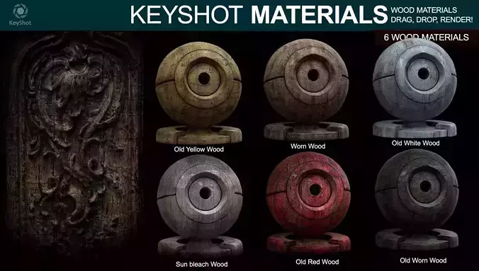Wood Materials 2 For Keyshot Texture