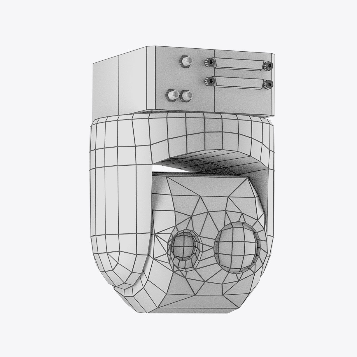 UAV Camera with Gimbal Low-poly 3D model_2