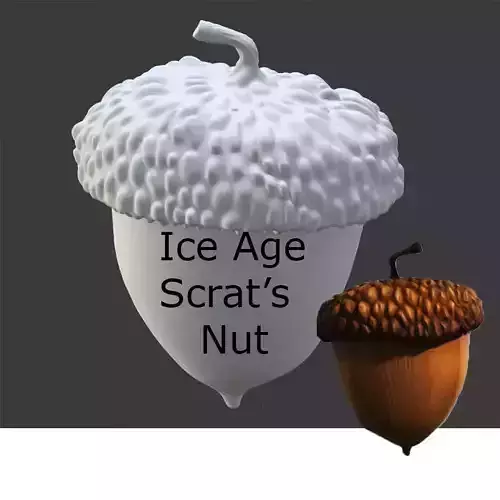 Ice Age Scrat s Nut for 3d Print 3D print model
