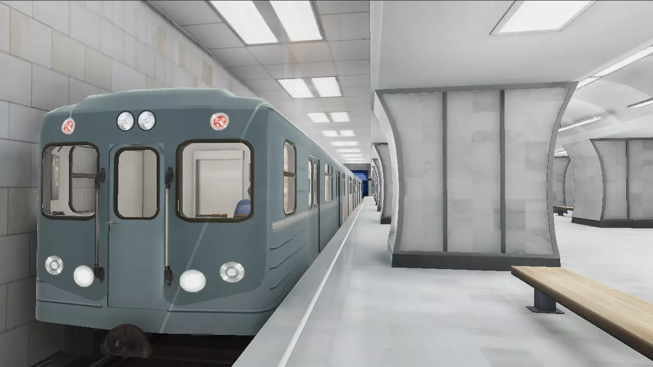 Subway Station 06 Low-poly 3D model_0