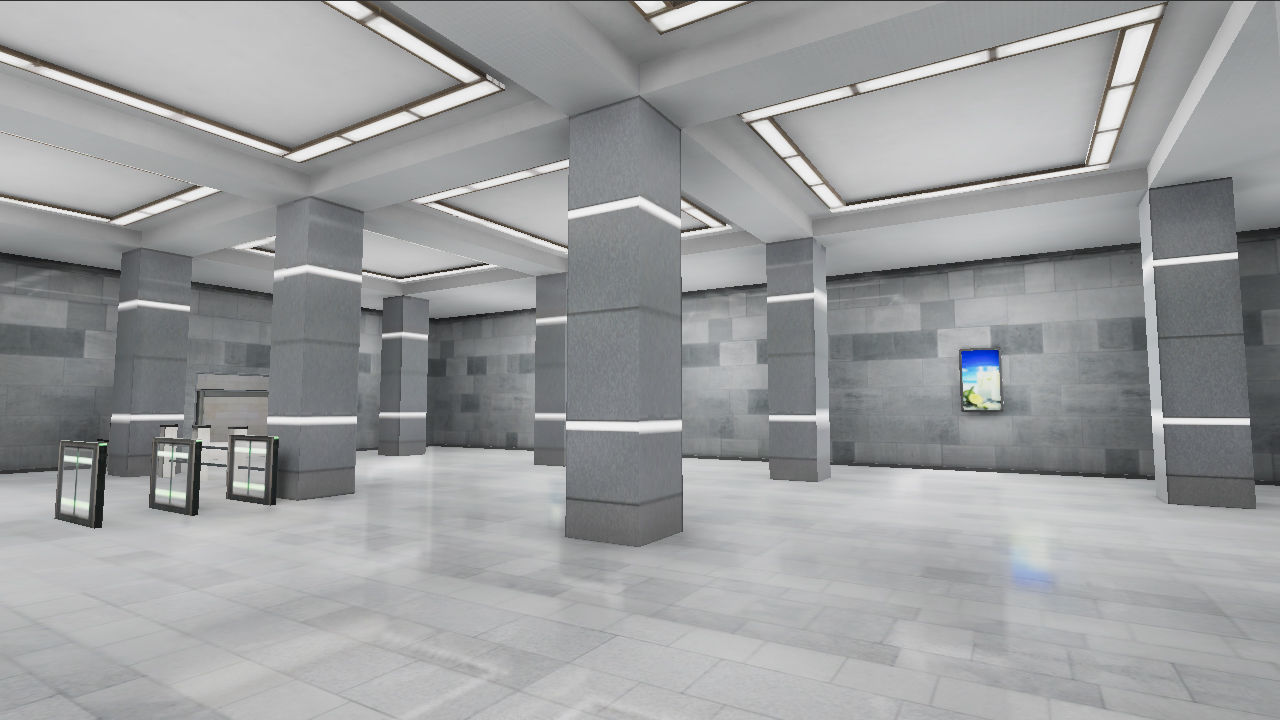 Subway Station 06 Low-poly 3D model_5