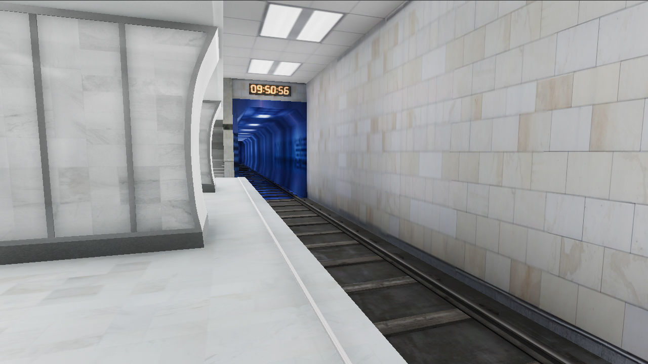 Subway Station 06 Low-poly 3D model_12