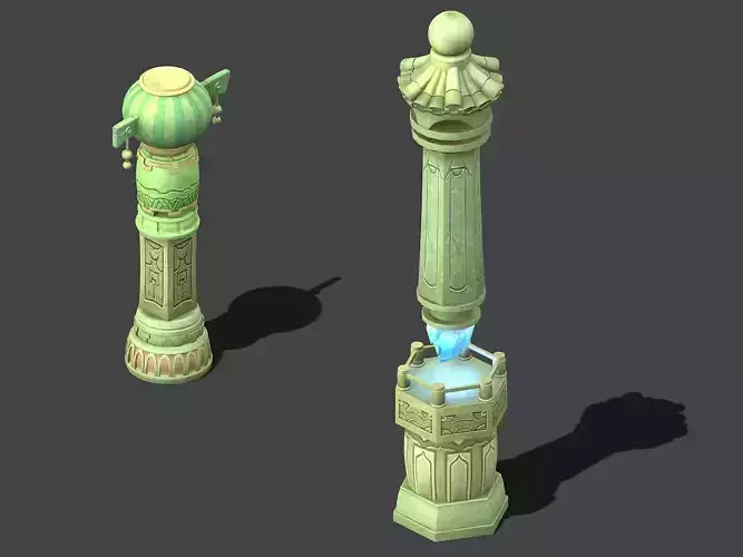 Cartoon sky city - light sound Tianzhu